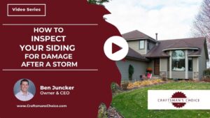 inspect your siding for damage