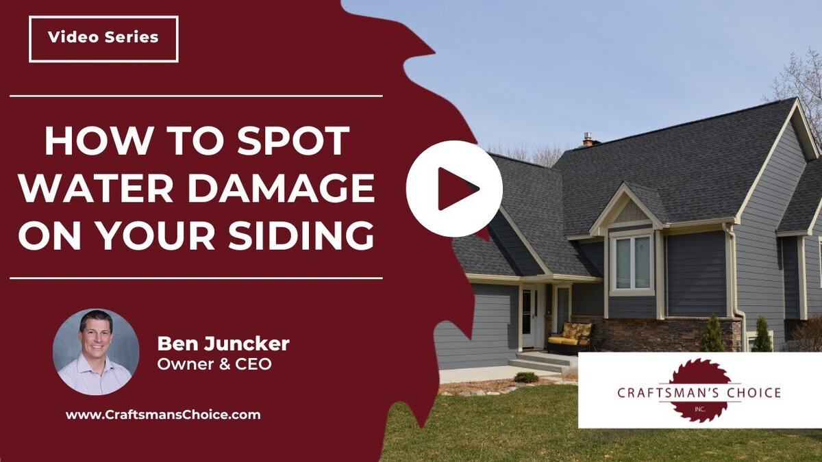 water damage on your siding