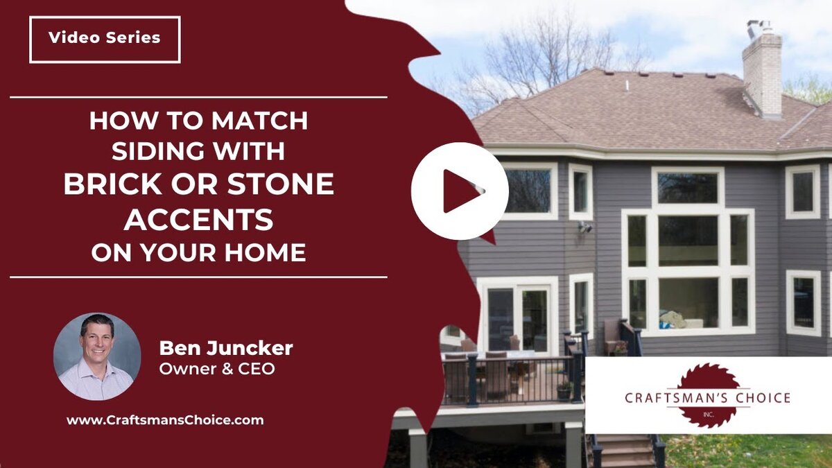 match siding with brick or stone