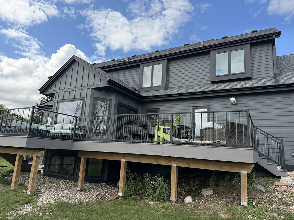 James Hardie lap siding and Board and Batten on Brookfield home