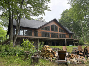 Wisconsin lake home with wood-look James Hardie fiber cement siding